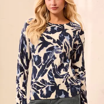 Tribal Tribal Long Sleeve Crewneck Sweater 2383O