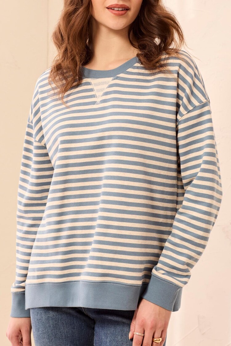 Tribal Tribal Long Sleeve Crew Neck Top W/ Combo 2487O