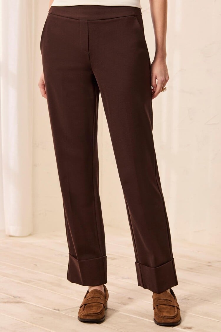 Tribal Tribal Flatten It Pull On Ankle Pant W/ Cuffs 3149O