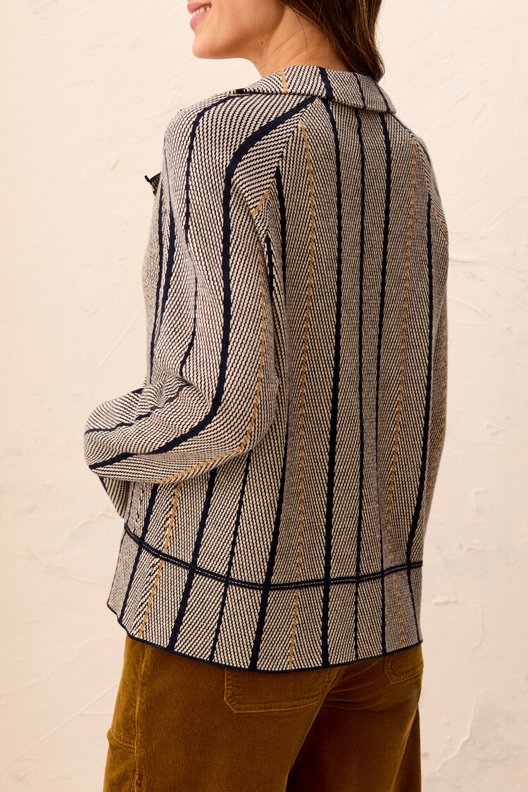 Tribal Tribal Long Sleeve Sweater Cardigan W/ Pockets 3136O