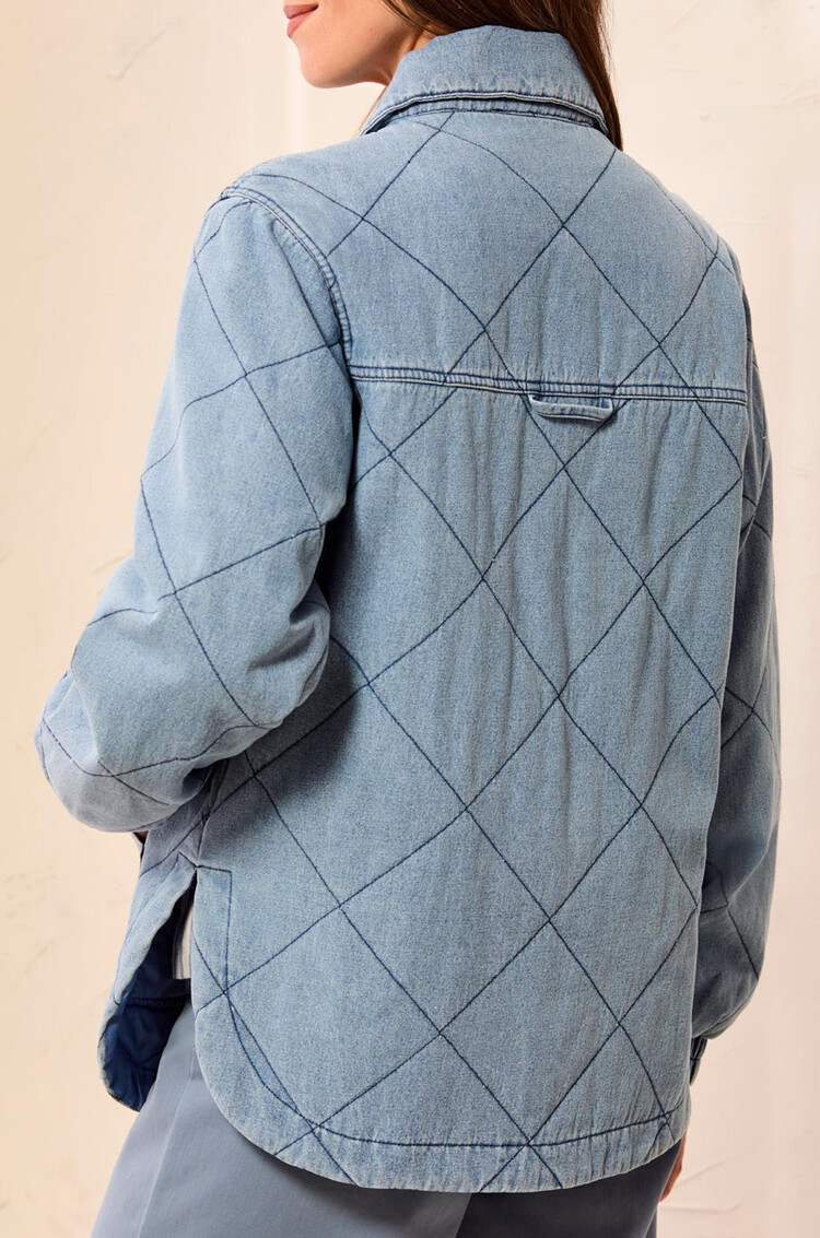 Tribal Tribal Denim Quilted Jacket 6242O