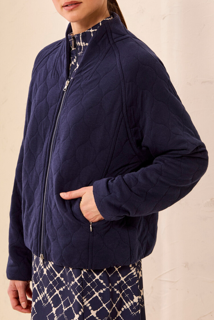 Tribal Tribal Long Sleeve Front Zip Bomber Coat 3126O