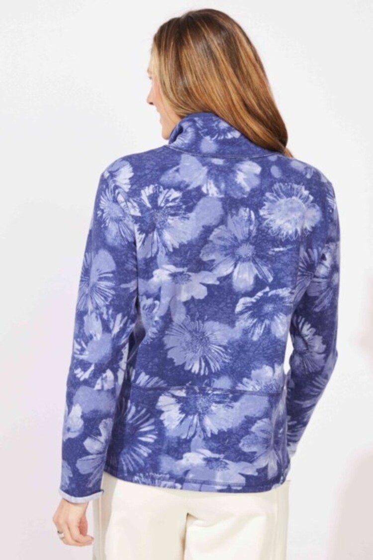 Escape Escape Printed Quarter Zip Pullover 14751