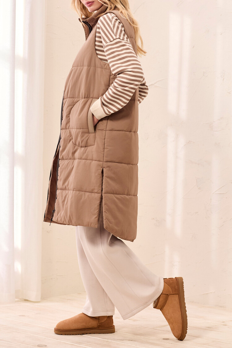 Tribal Tribal Zip Quilted Vest 2314O