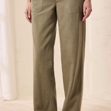 Tribal Tribal Audrey Pull On Flowy Wide Pant With Drawstrings 6238O