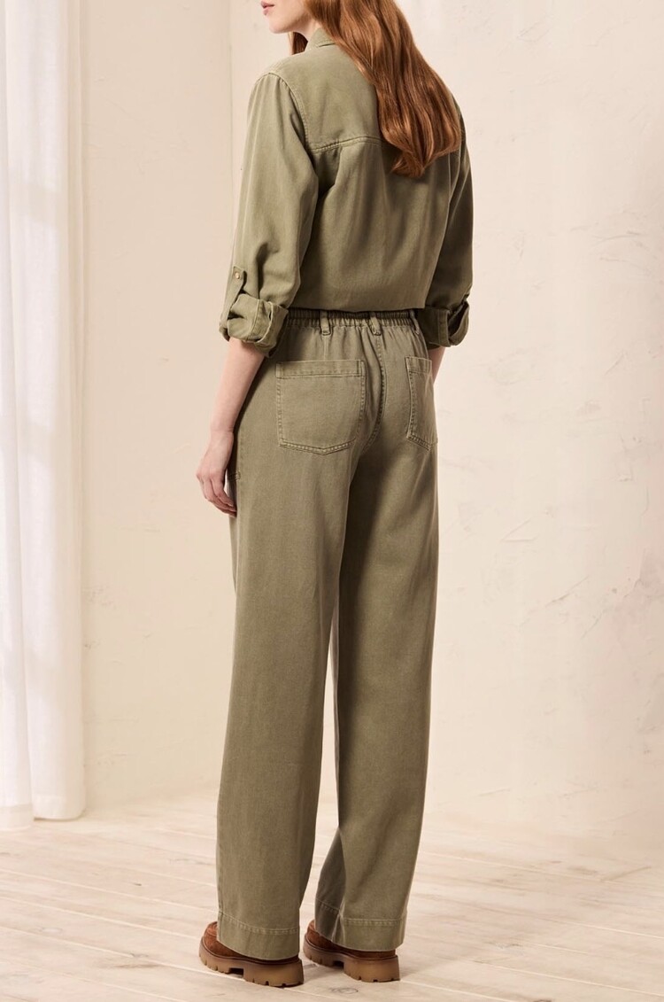 Tribal Tribal Audrey Pull On Flowy Wide Pant With Drawstrings 6238O
