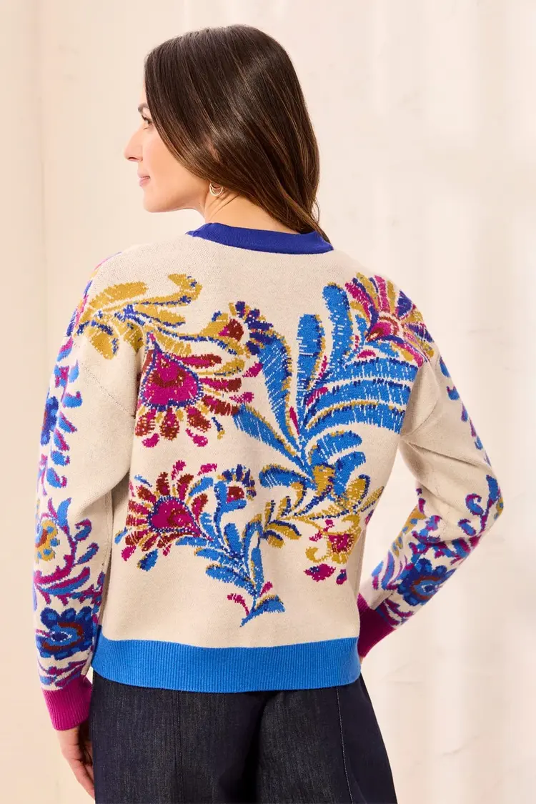 Tribal Tribal Wear 2 Ways Sweater Cardigan 6322O