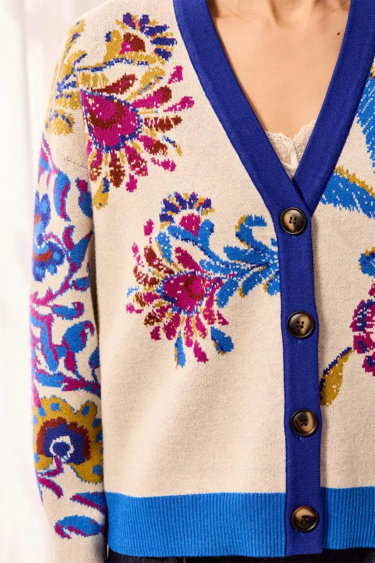 Tribal Tribal Wear 2 Ways Sweater Cardigan 6322O