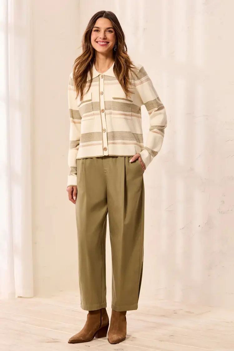 Tribal Tribal High Rise Pull On Ankle Pant 3255O