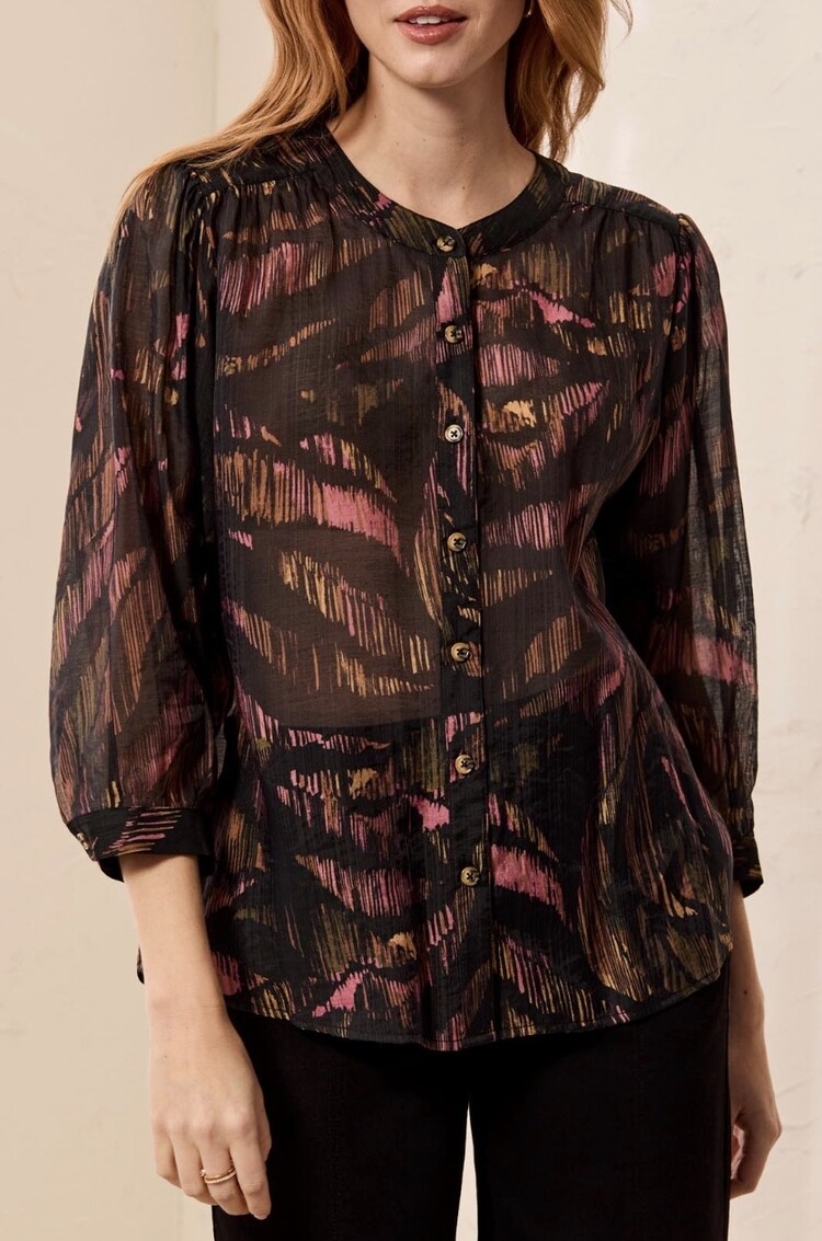 Tribal Tribal 5539O Dolman Sleeve Wide Blouse