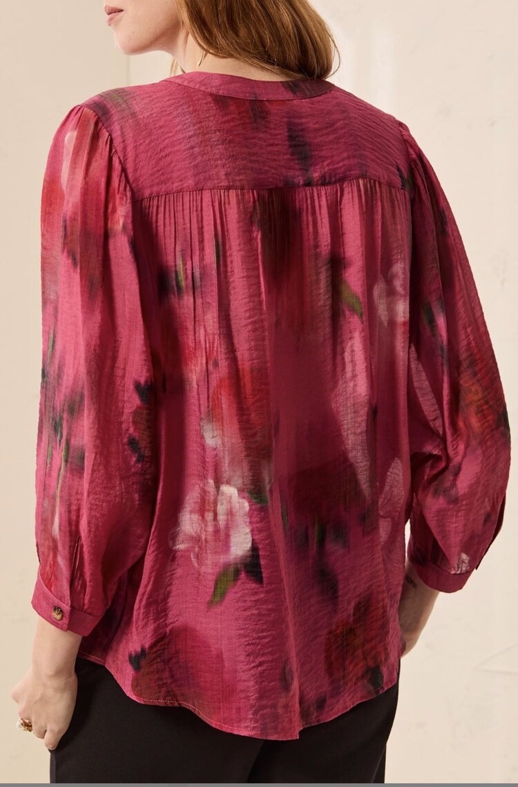Tribal Tribal 5539O Dolman Sleeve Wide Blouse