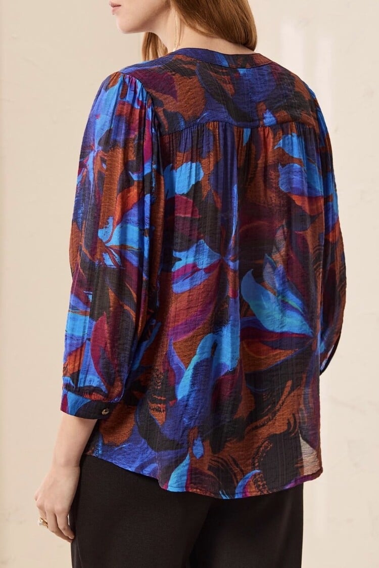 Tribal Tribal 5539O Dolman Sleeve Wide Blouse