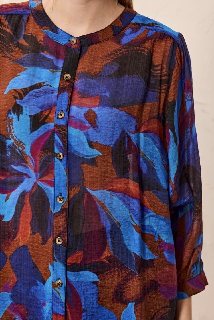 Tribal Tribal 5539O Dolman Sleeve Wide Blouse