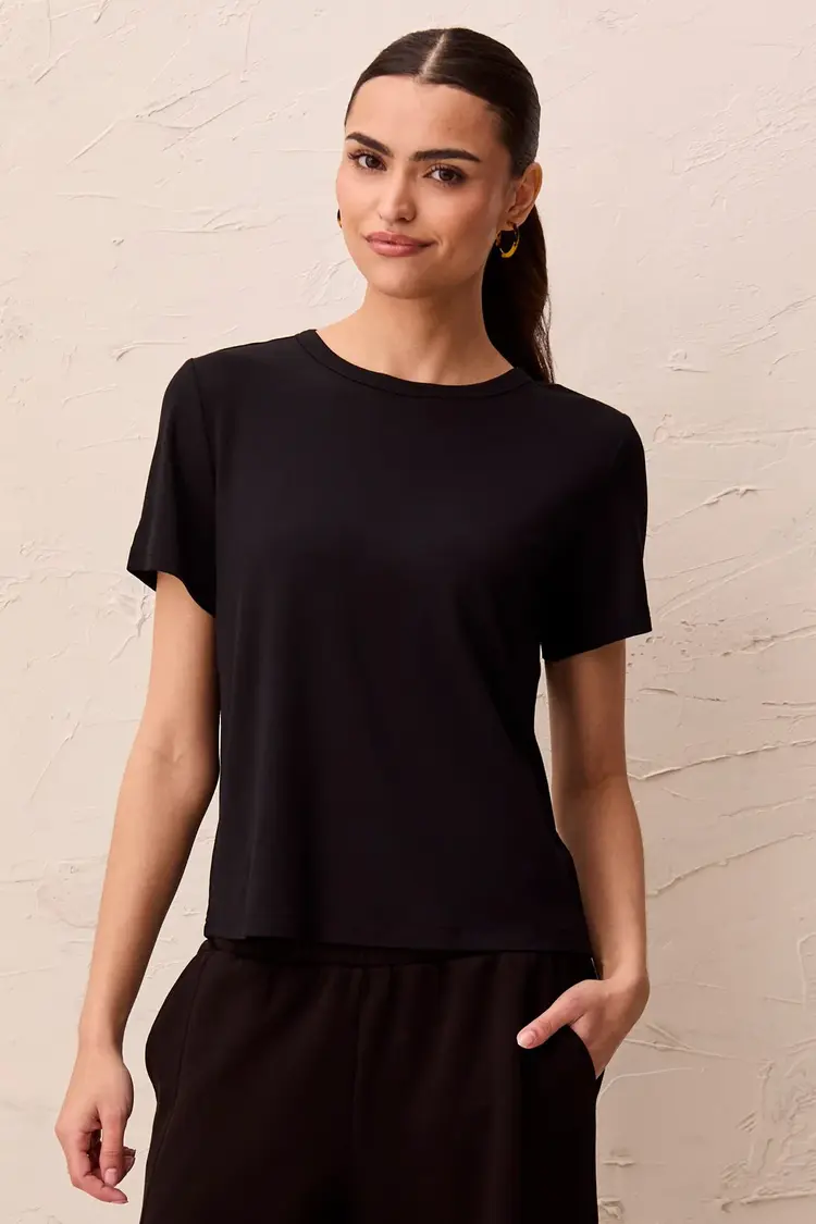 Tribal Tribal Short Sleeve Crew Neck Top 3242O