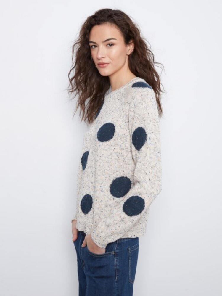 Charlie B Charlie B Long Sleeve Raglan Sweater C2039