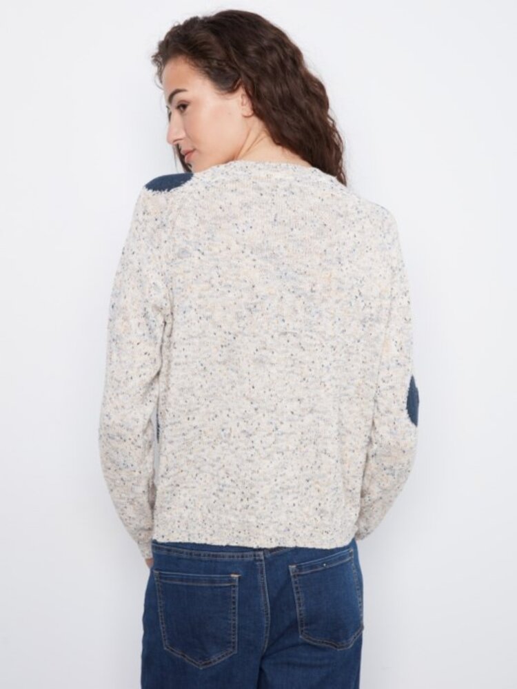 Charlie B Charlie B Long Sleeve Raglan Sweater C2039