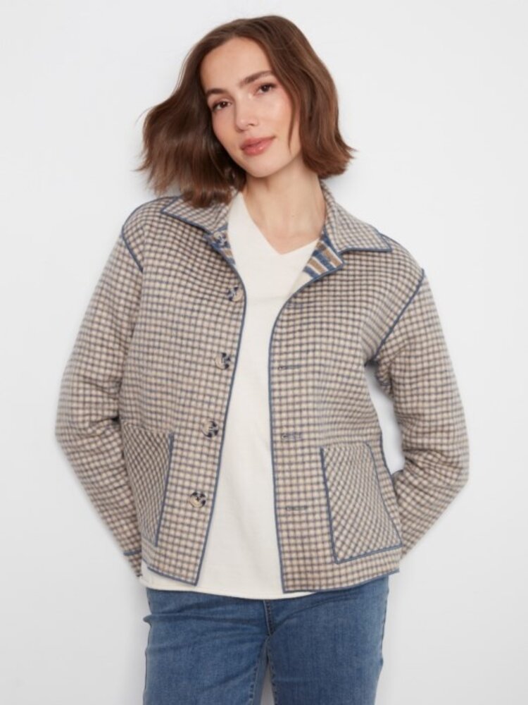 Charlie B Charlie B Reversible Plaid Jacket C6185Y