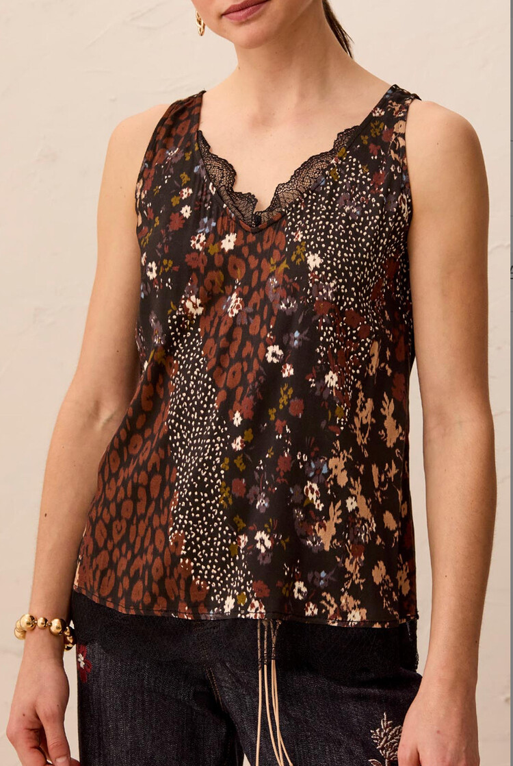 Tribal Tribal Cami With Lace 6239O