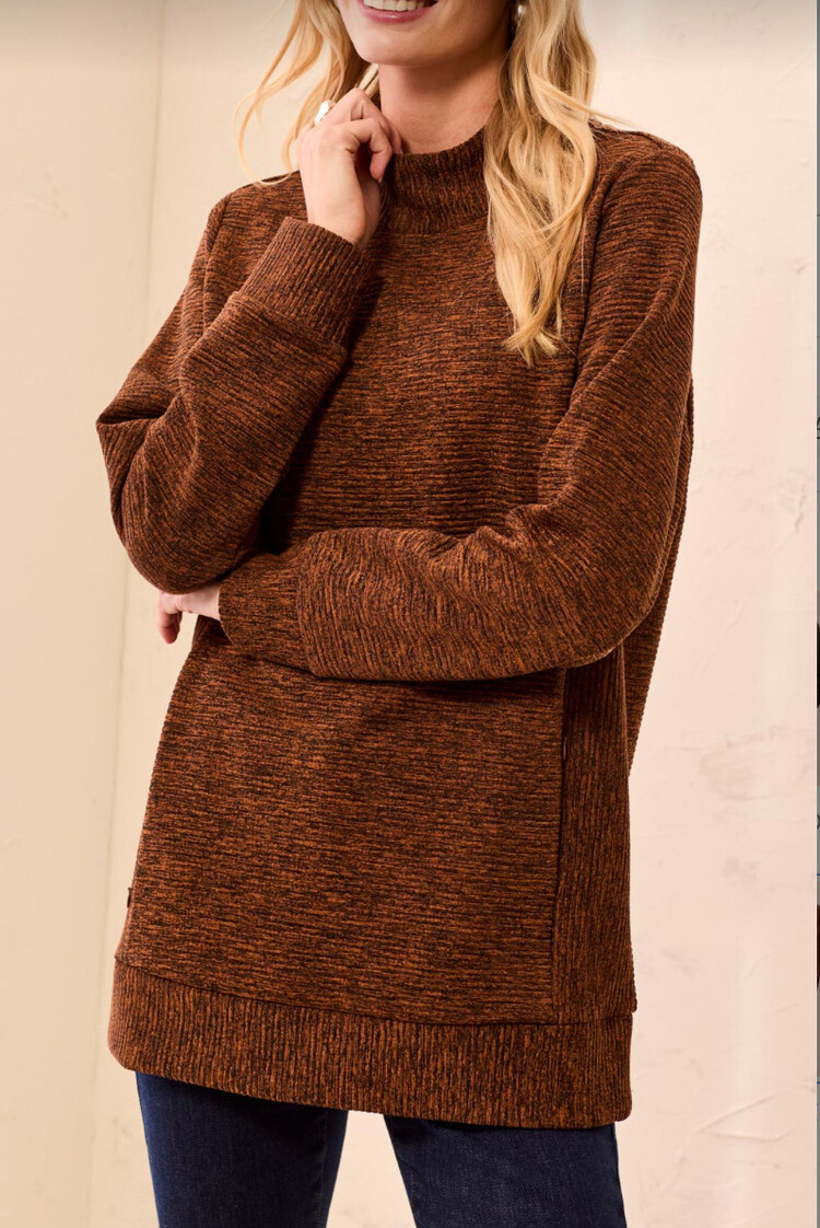 Tribal Tribal Long Sleeve Tunic With Invisible Pockets 3165O