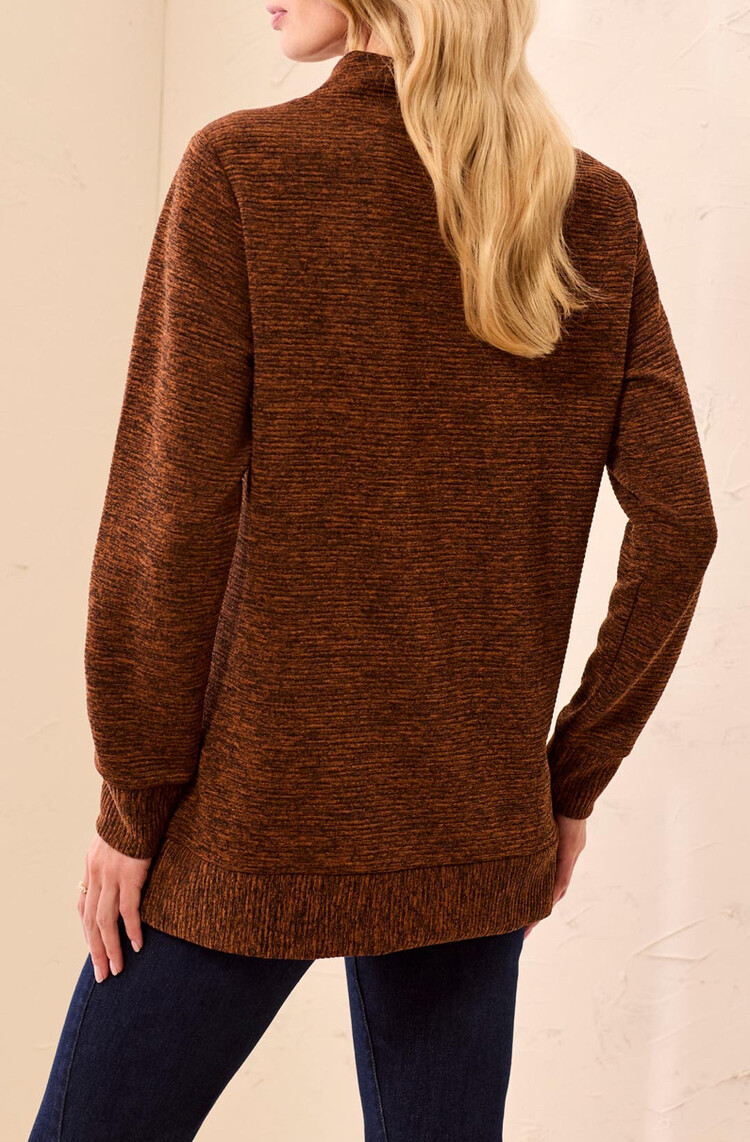 Tribal Tribal Long Sleeve Tunic With Invisible Pockets 3165O