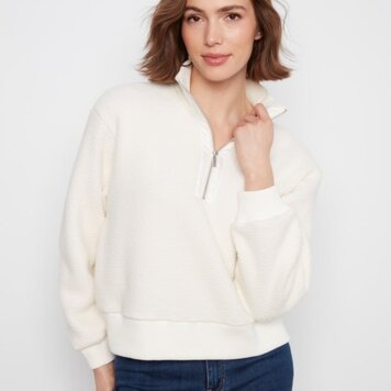 Charlie B Charlie B half zip fleece C6443