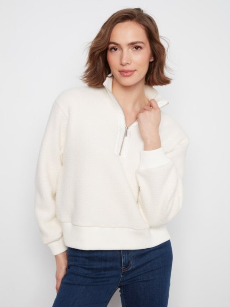 Charlie B Charlie B half zip fleece C6443