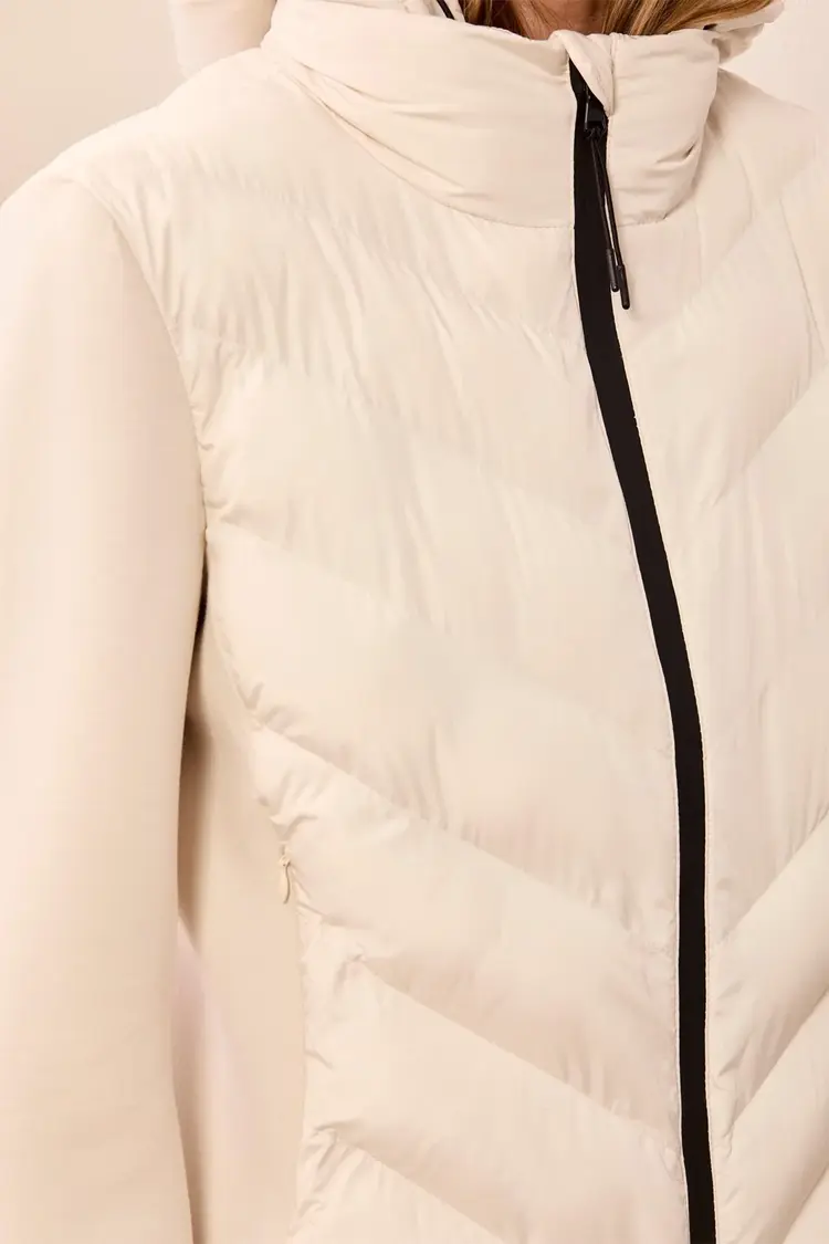 Tribal Tribal Long Sleeve Zip Front Puffer With Removable Hood 3172O