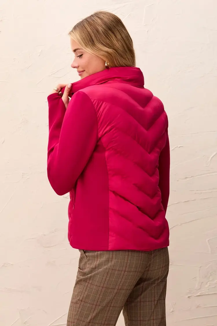 Tribal Tribal Long Sleeve Zip Front Puffer With Removable Hood 3172O