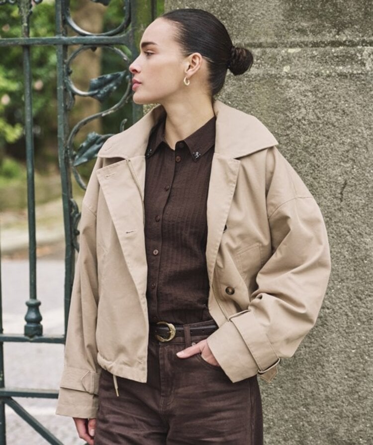 Esqualo Esqualo Short Trench  Coat F2637504