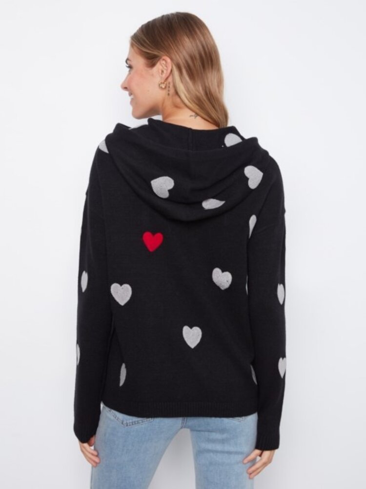 Charlie B Charlie B Needle Punch Boucle Hoodie C2436YR