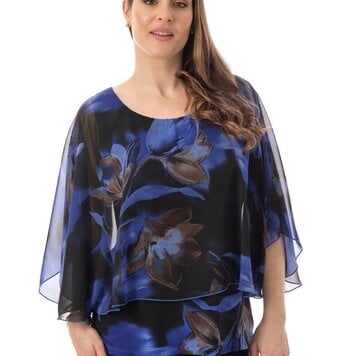 Bali Bali Flowy Layered Printed Top 8983