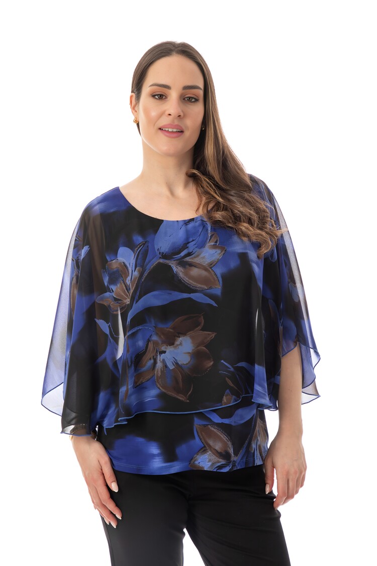 Bali Bali Flowy Layered Printed Top 8983