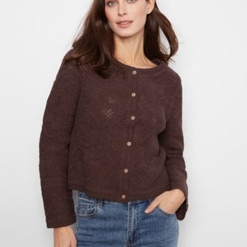 Charlie B Charlie B Cardigan Crochet Long Sleeve C2151