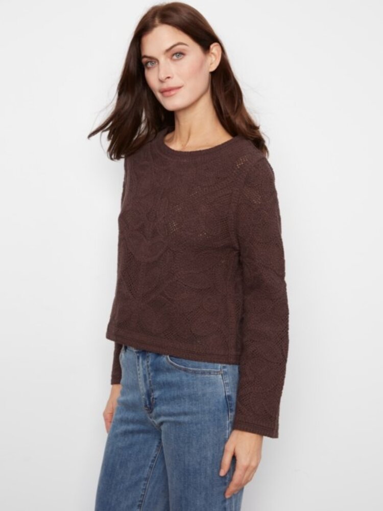 Charlie B Charlie B Cardigan Crochet Long Sleeve C2151