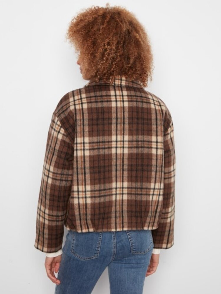 Charlie B Charlie B Bomber Jacket W/ Zipper Front C6444