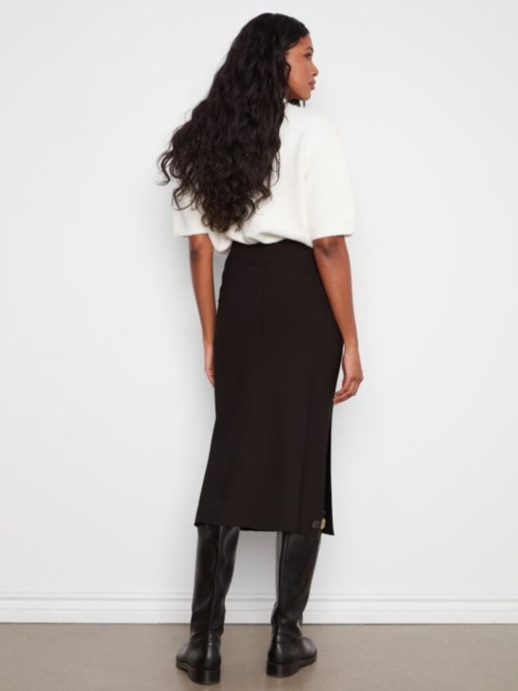 Charlie B Charlie B Gusty Crepe Skirt W/ Front Patch Pocket C7076