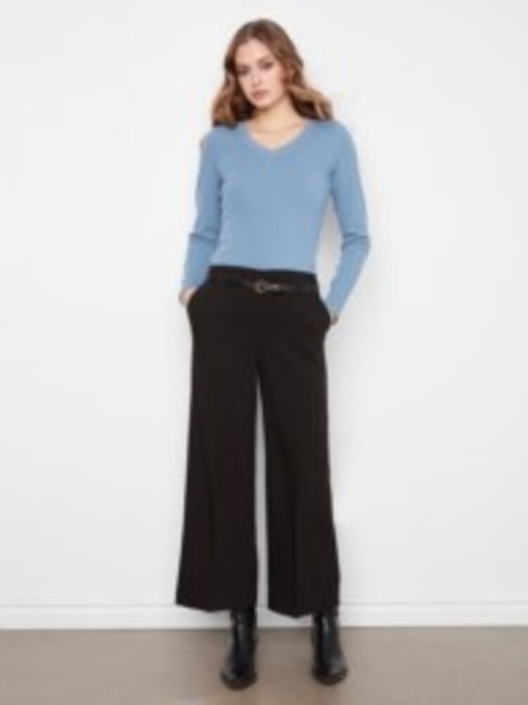 Charlie B Charlie B Dressy Casual Belted Pant C5809