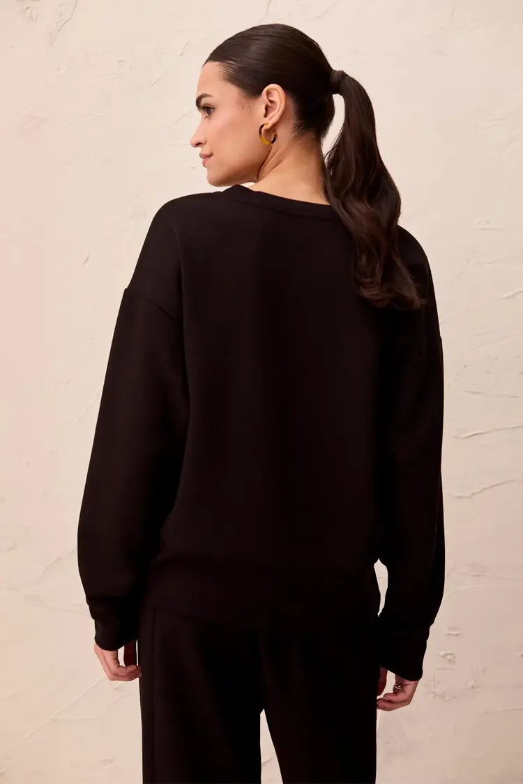 Tribal Tribal Long Sleeve V-Neck Top 3202O