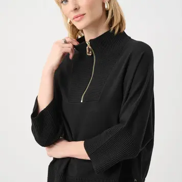 Joseph Ribkoff Joseph Ribkoff Brushed Viscose And Nylon Funnel-Neck Sweater 263937