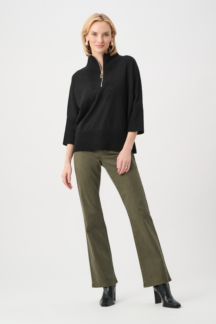 Joseph Ribkoff Joseph Ribkoff Brushed Viscose And Nylon Funnel-Neck Sweater 263937