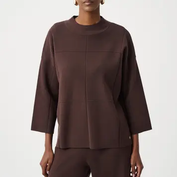 Joseph Ribkoff Joseph Ribkoff Brushed Viscose Straight Sweater with Mock Neck 261981F26