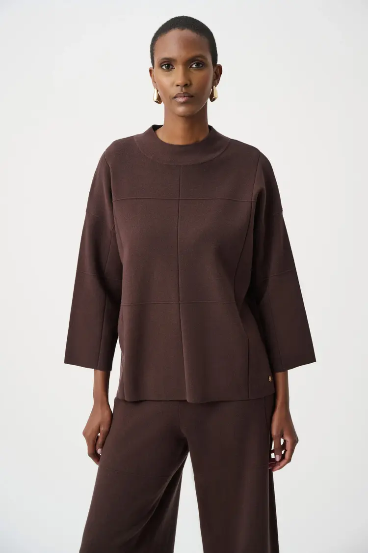 Joseph Ribkoff Joseph Ribkoff Brushed Viscose Straight Sweater with Mock Neck 261981F26