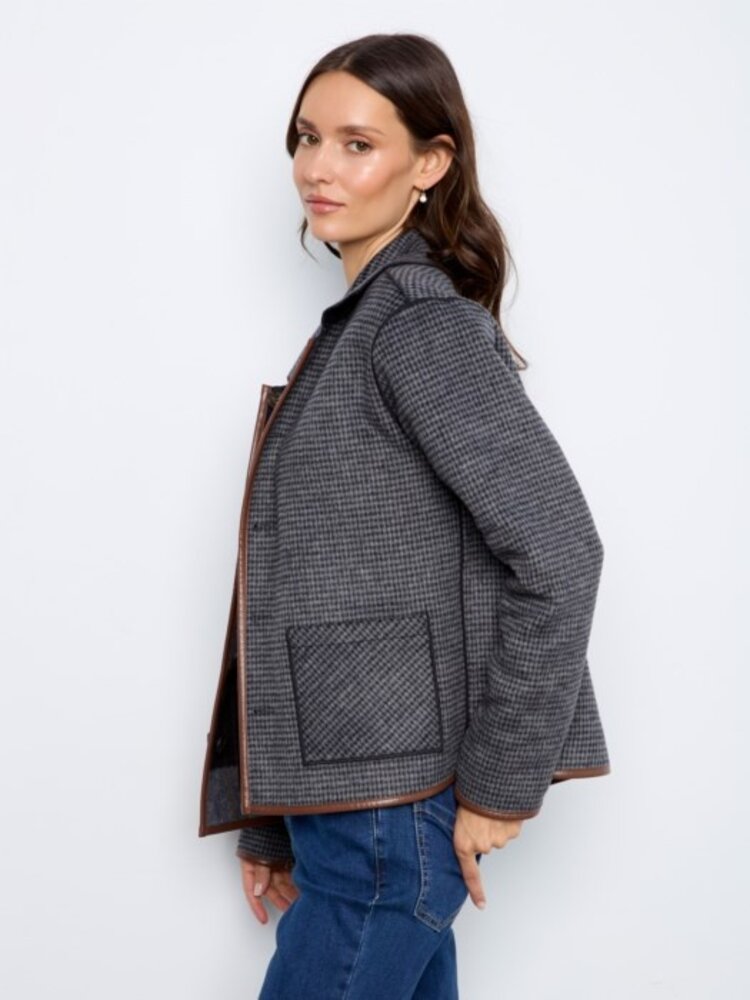 Charlie B Charlie B Reversible Plaid Jacket C6185Y
