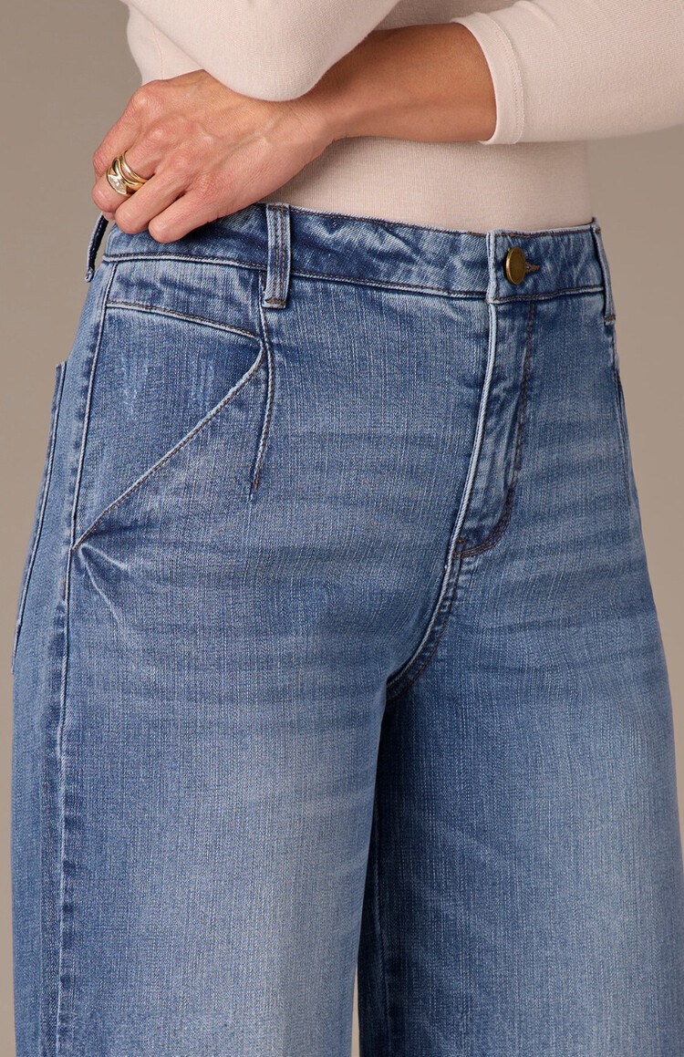 Wit&Wisdom Wit&Wisdom Wyatt Sky Rise V Pocket Wide Leg P25981YME