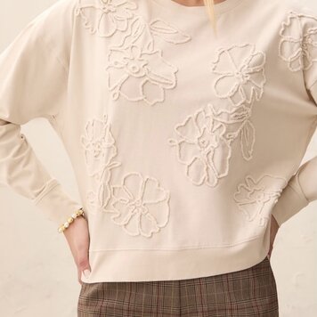 Tribal Tribal Long Sleeve Crew Neck Top 3156O