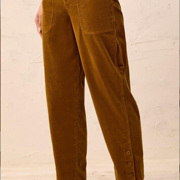 Tribal Tribal Front Fly Ankle Pant with Button 2323O