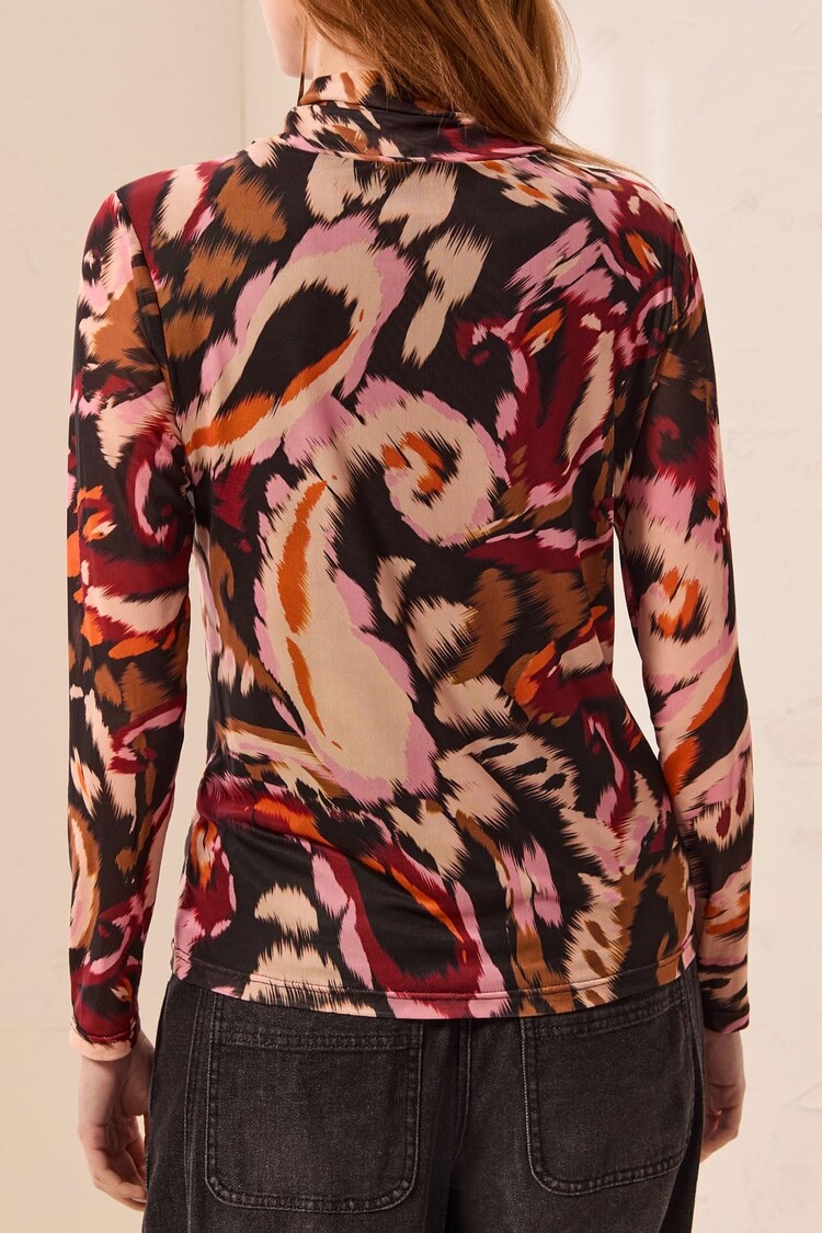 Tribal Tribal Turtleneck Lined Top 5621O