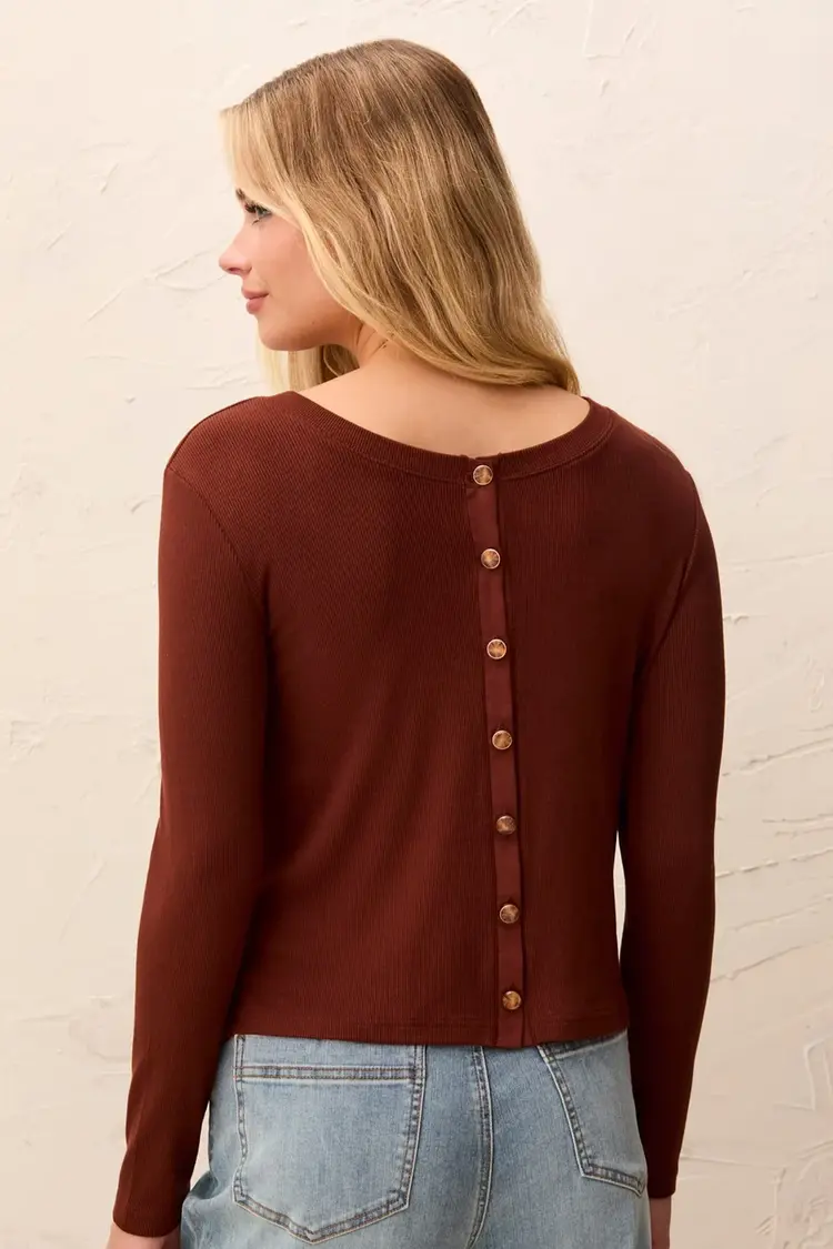 Tribal Tribal Wear 2 Ways Top/Cardigan With Fancy Buttons 6259O