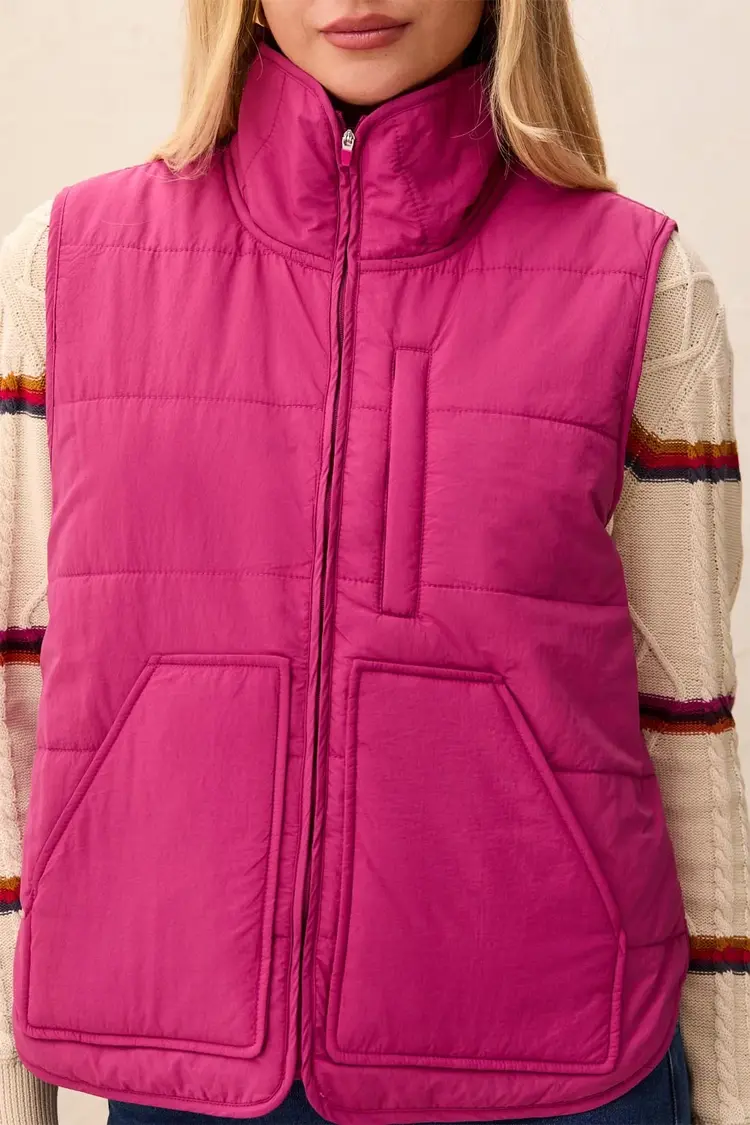 Tribal Tribal Packable Puffer Vest 3178O