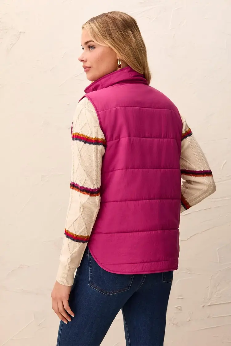 Tribal Tribal Packable Puffer Vest 3178O